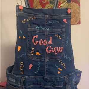 Hand painted overalls